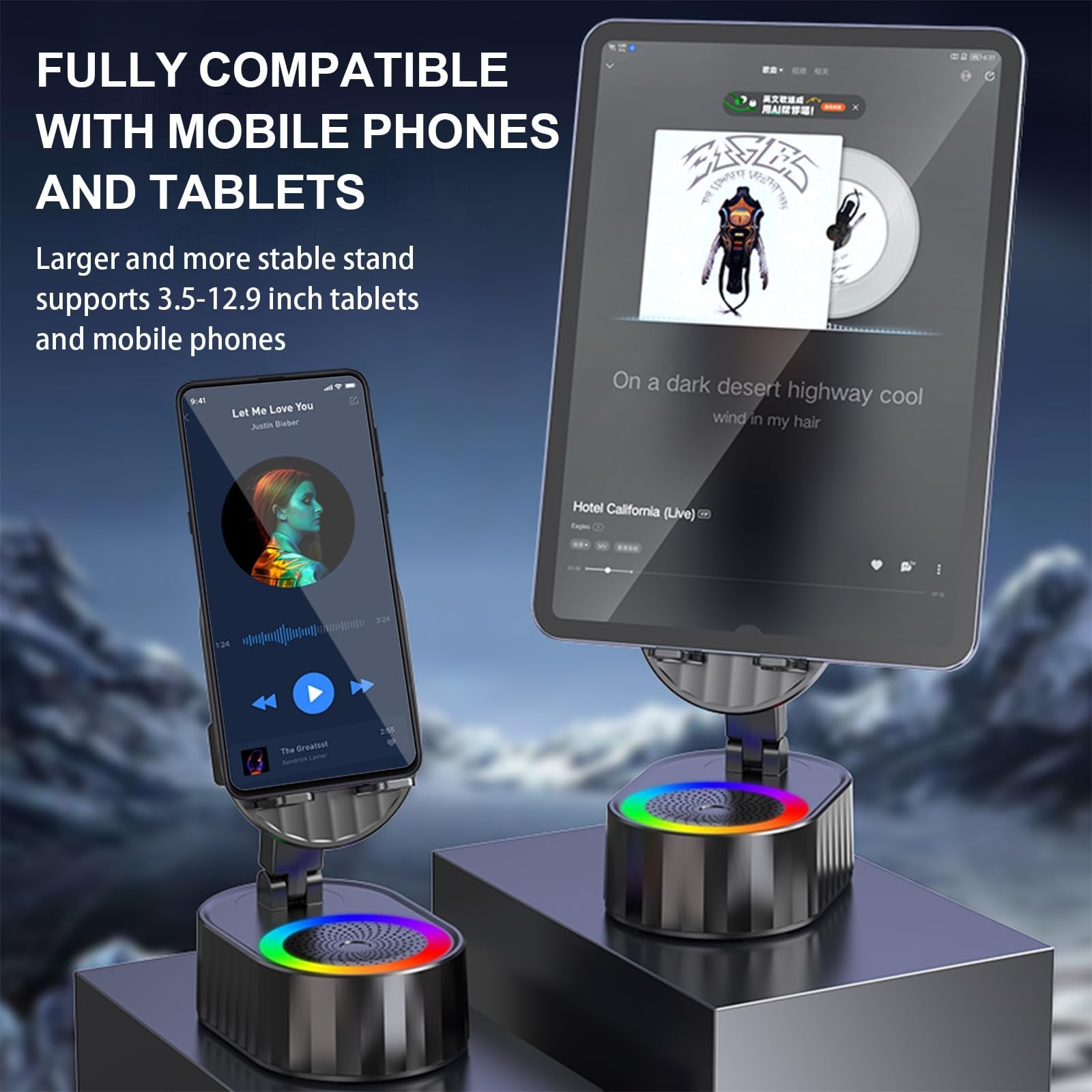 VibeStation - Automatic Sound & Charging Stand