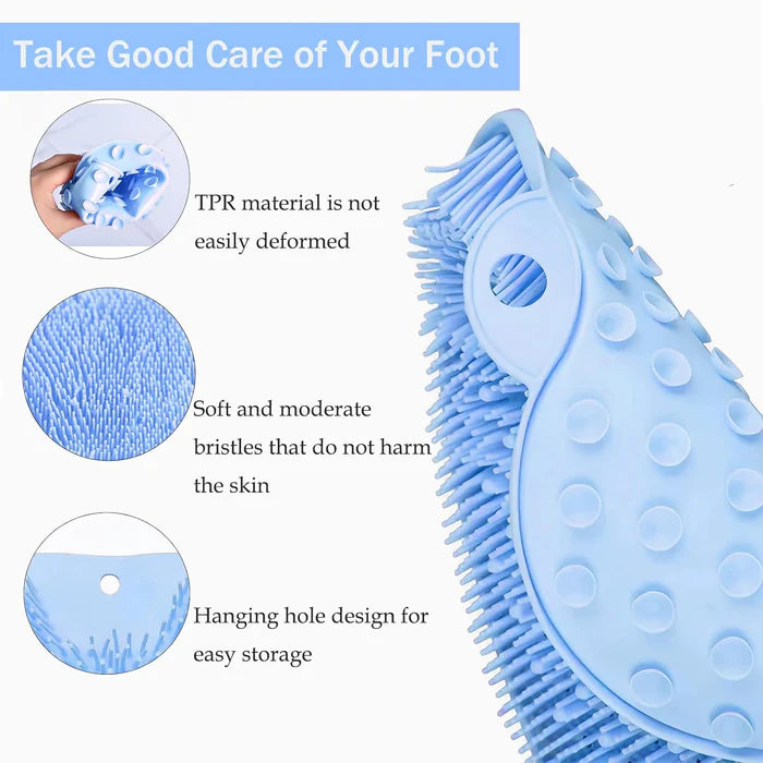 SoleScrub – Hands-Free Silicone Foot Scrubber Mat