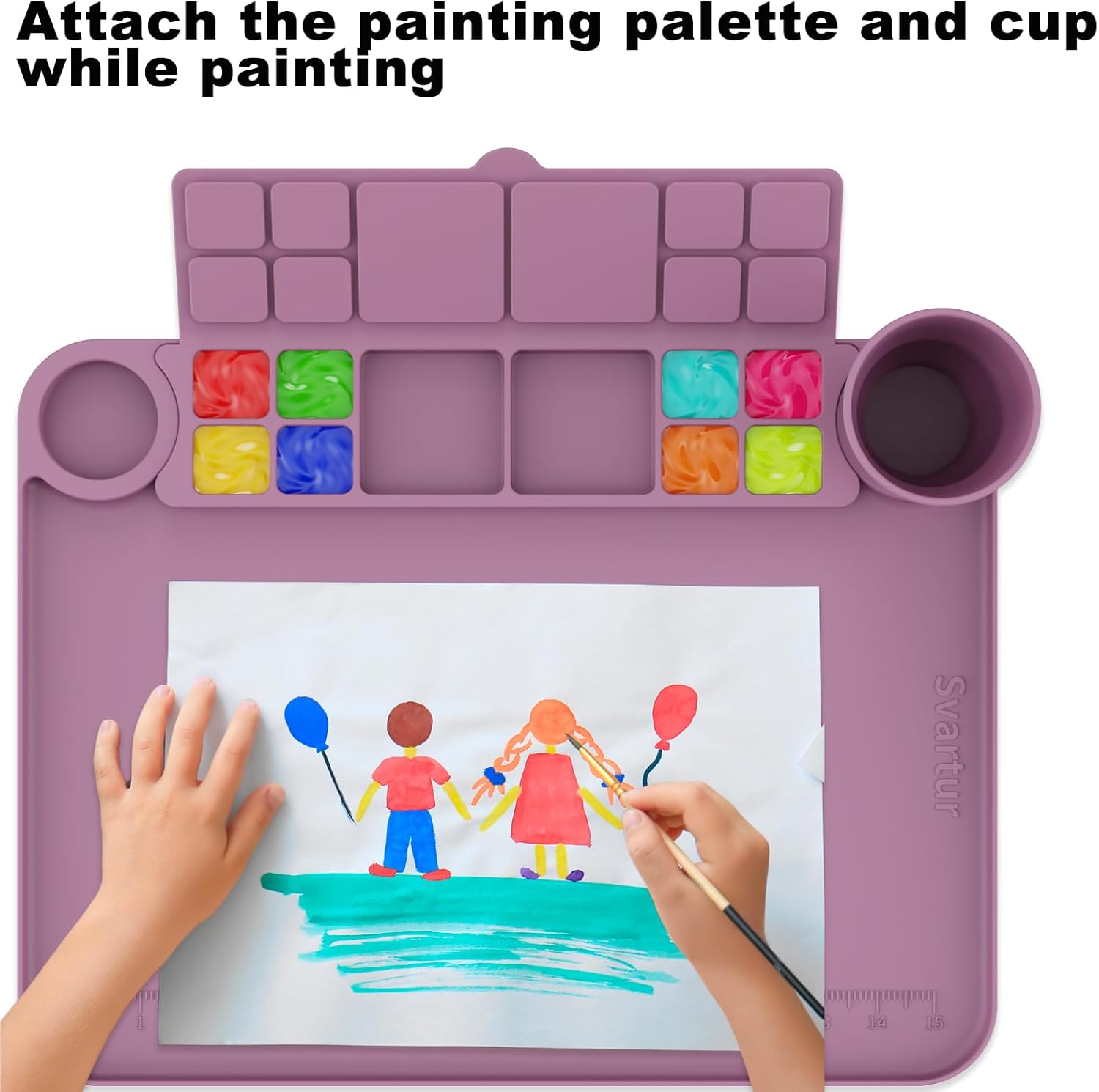 PalettePro - Silicone Mat with Paint Cup