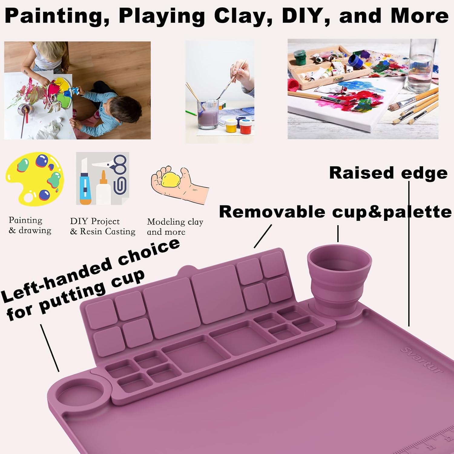 PalettePro - Silicone Mat with Paint Cup