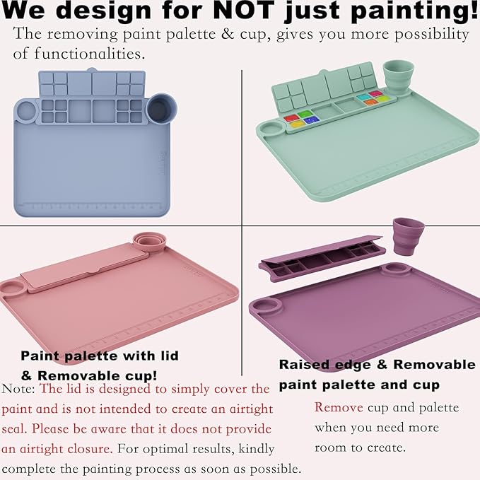 PalettePro - Silicone Mat with Paint Cup