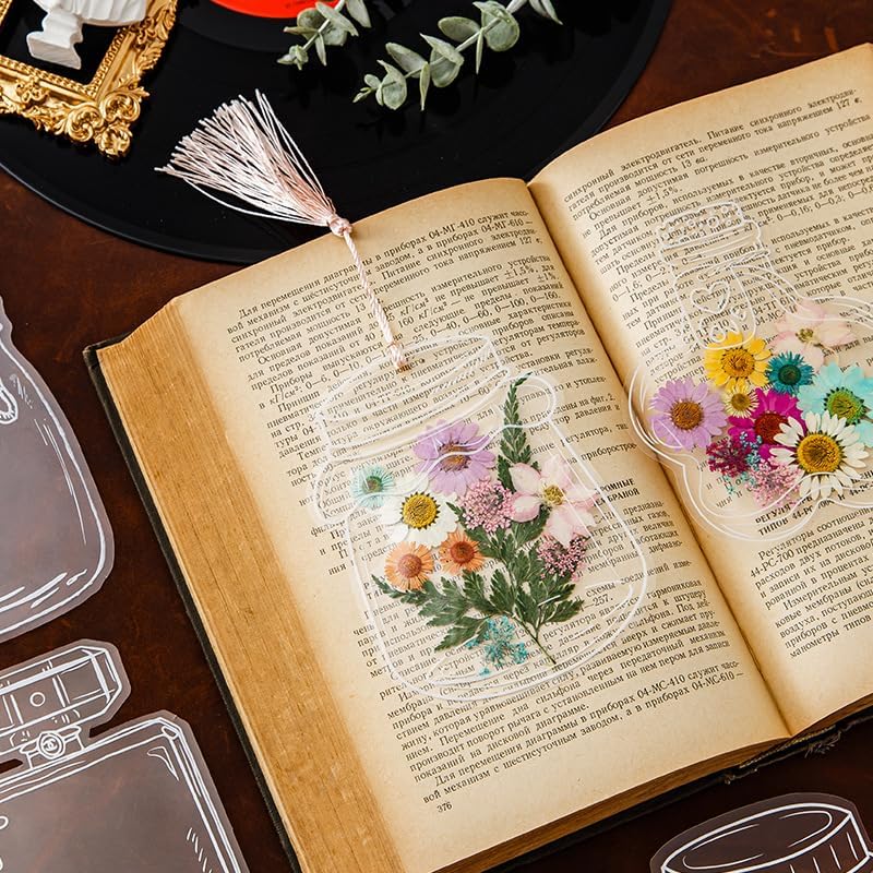 BloomMark – Transparent Dried Flower Bookmarks