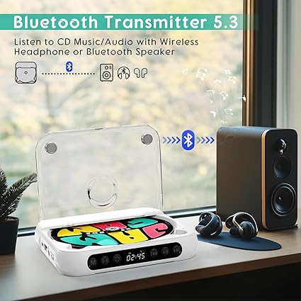 EchoDisc – Bluetooth Rechargeable CD Player with HiFi Sound