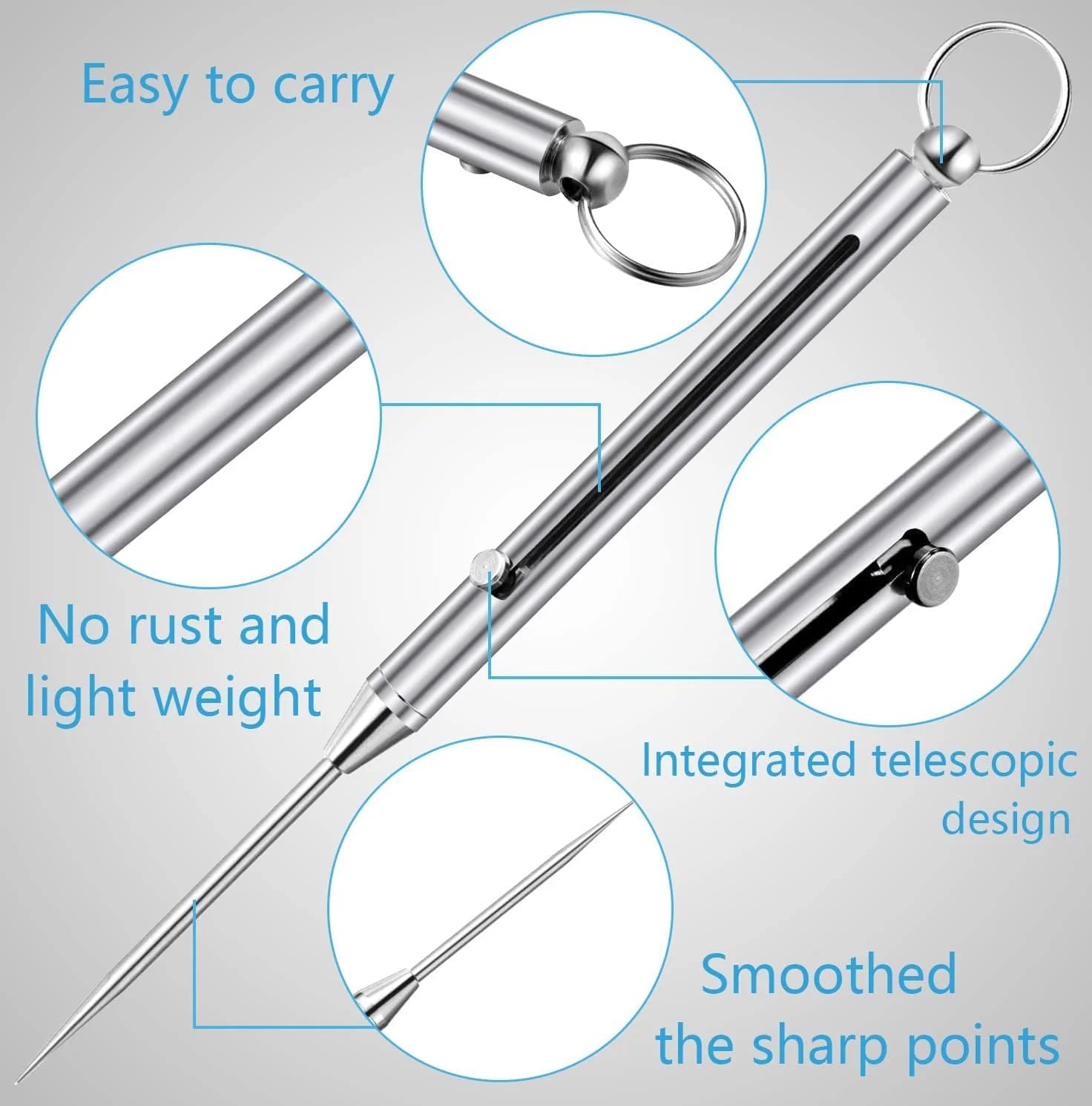TitanExtend – Telescopic Titanium Keychain