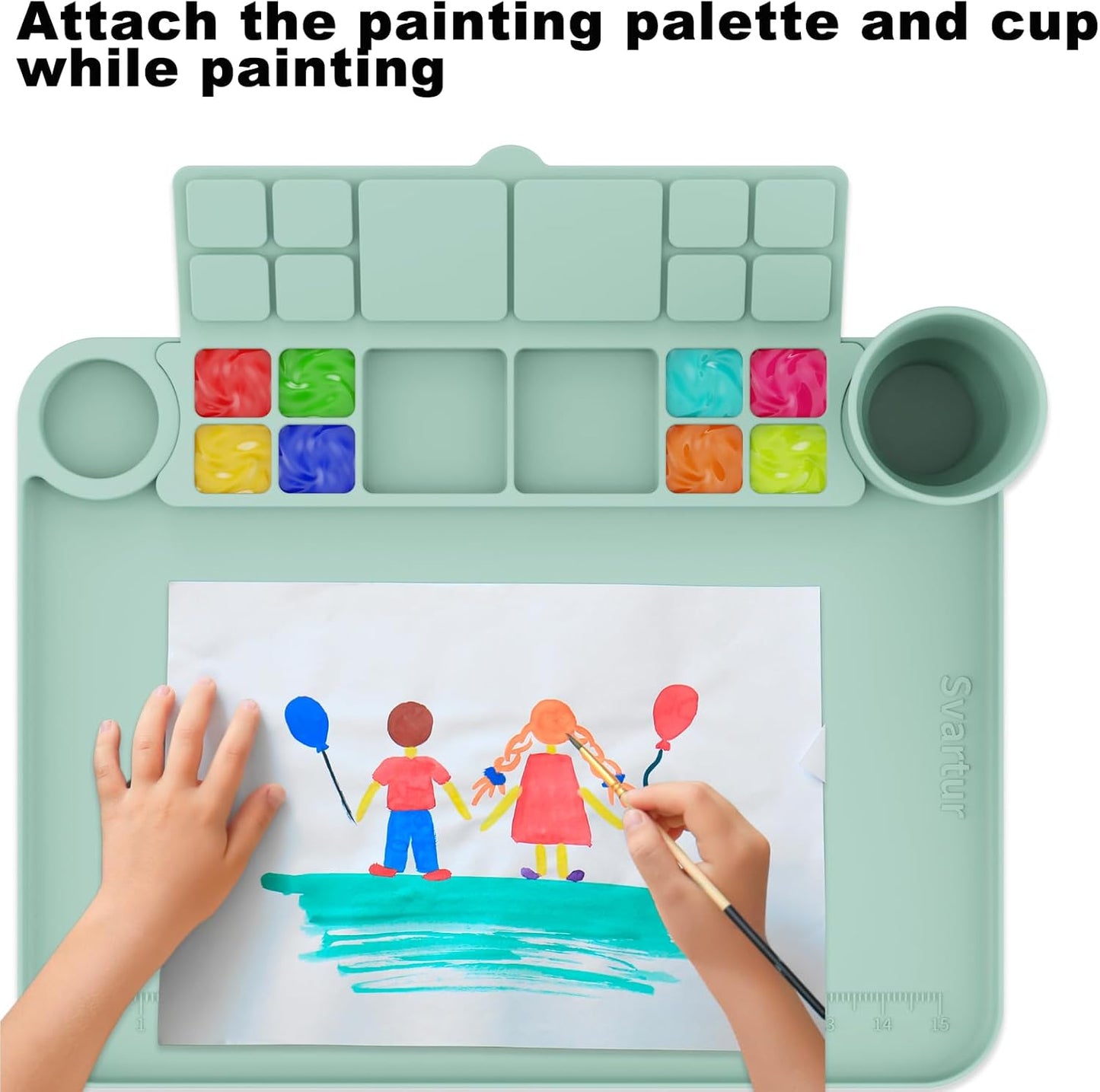 PalettePro - Silicone Mat with Paint Cup