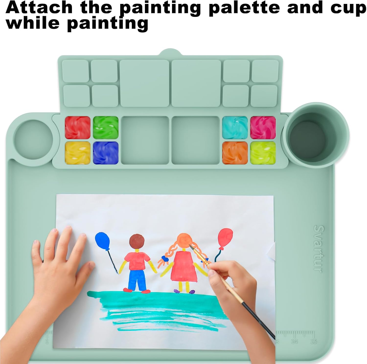 PalettePro - Silicone Mat with Paint Cup