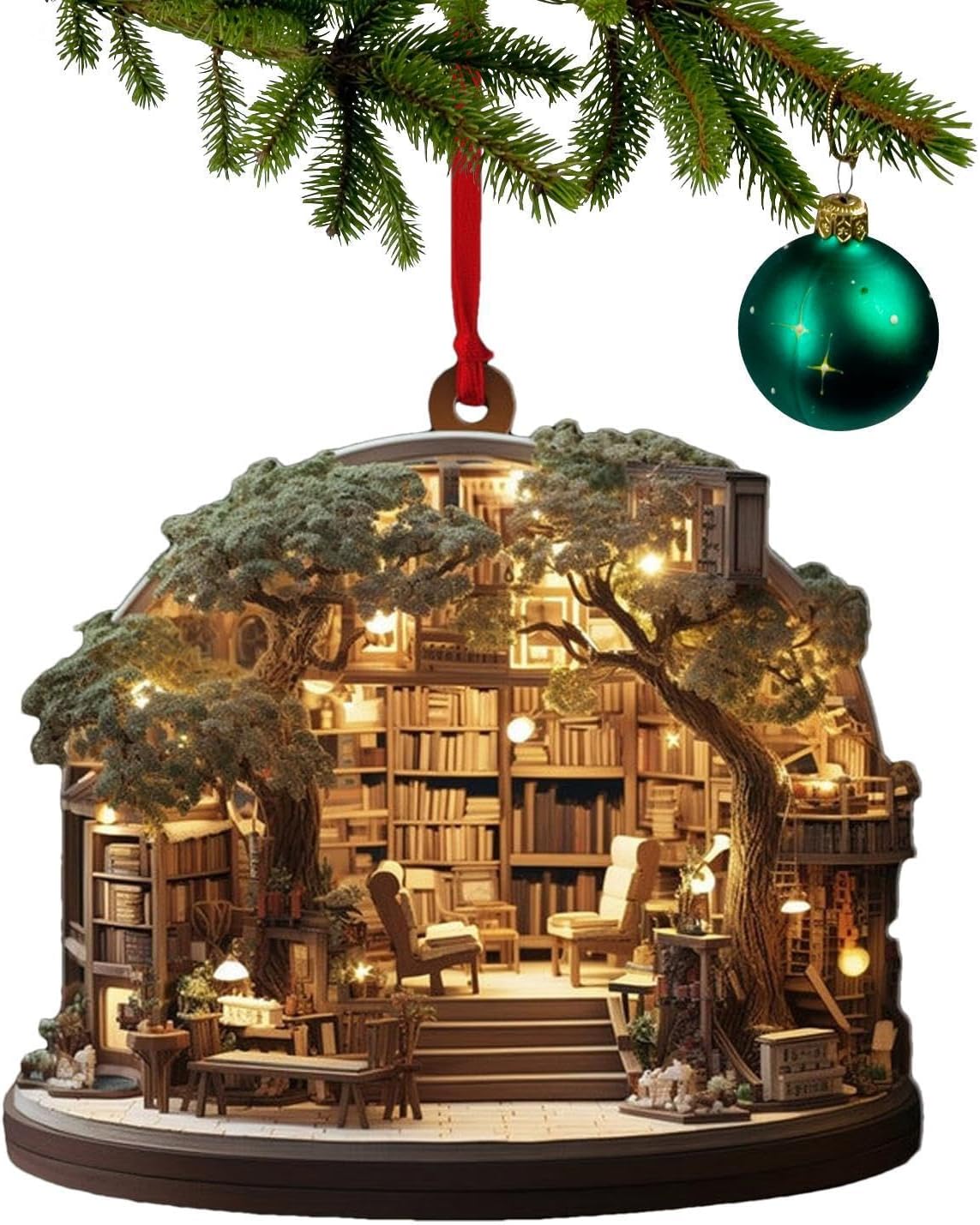 BookishJoy – Christmas Book Lover Ornament