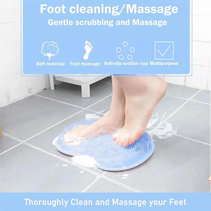 SoleScrub – Hands-Free Silicone Foot Scrubber Mat