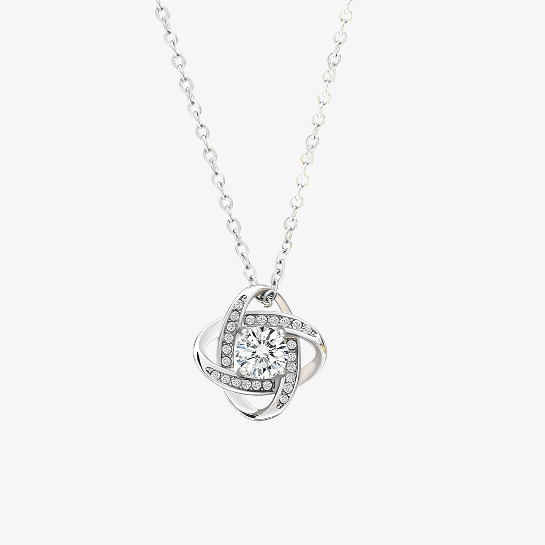 For Bonus Daughter - I'll Always Love You Love Knot Necklace