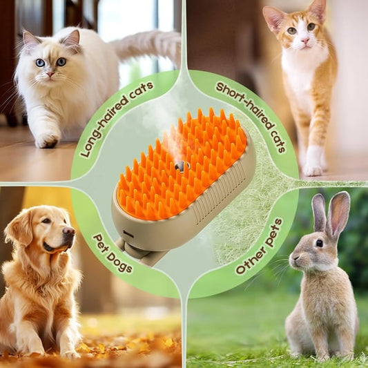 FurMist – Gentle Steam Grooming Brush for Pets