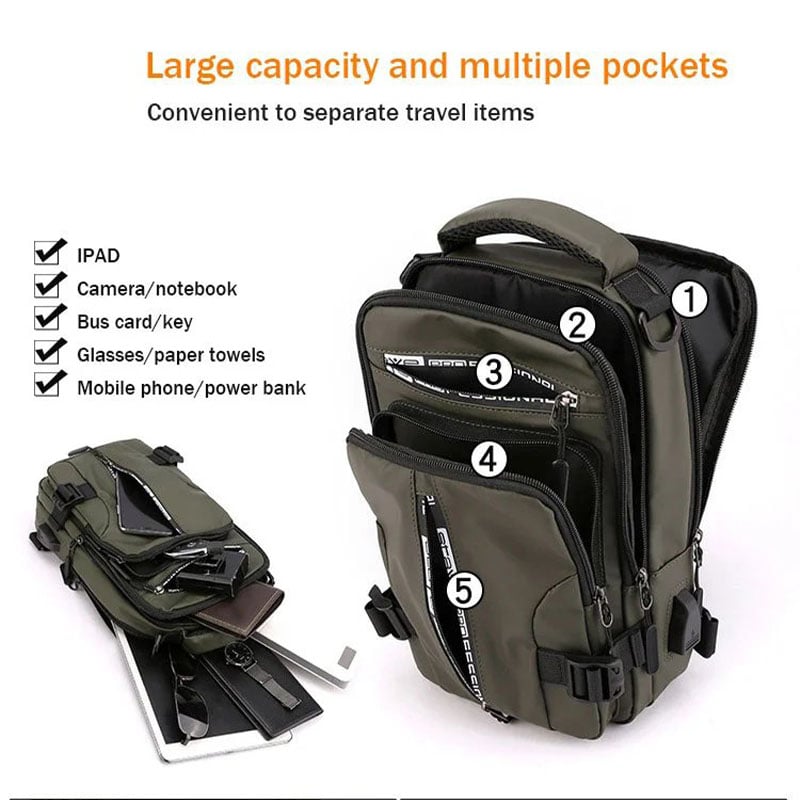 FlexiCarry – Multi-Functional Crossbody Bag