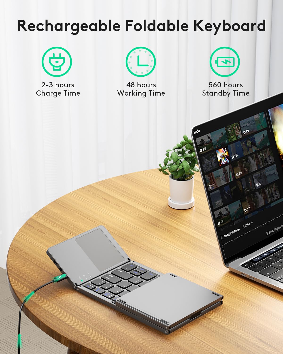KeyFold – Bluetooth Touchpad Keyboard