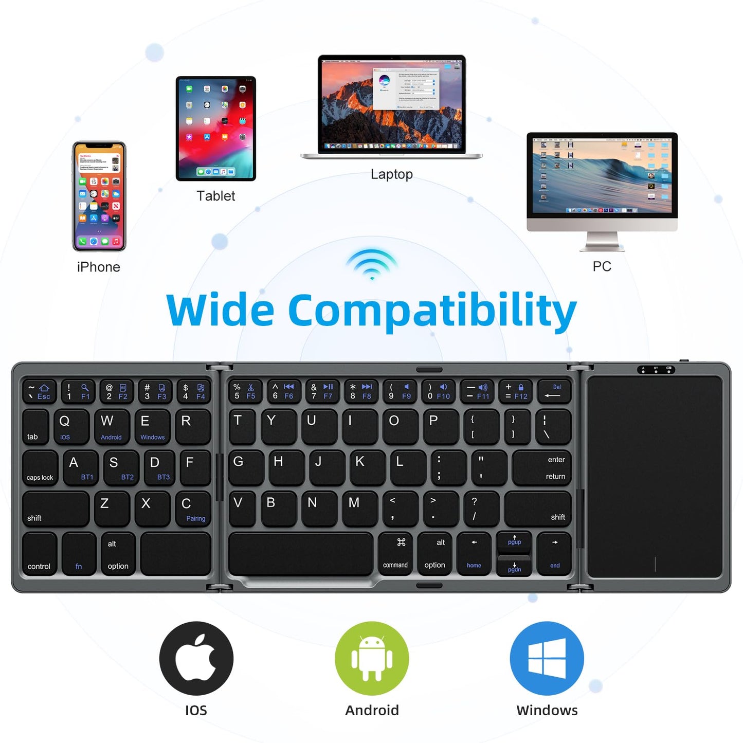 KeyFold – Bluetooth Touchpad Keyboard