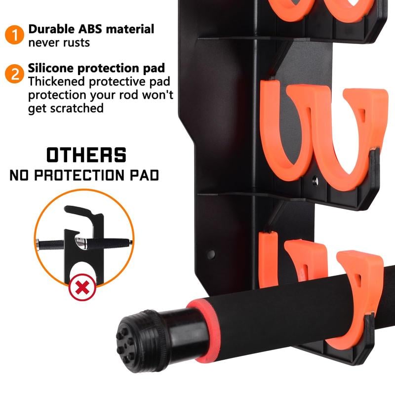 RodVault - Protective Multi-Rod Garage Organizer