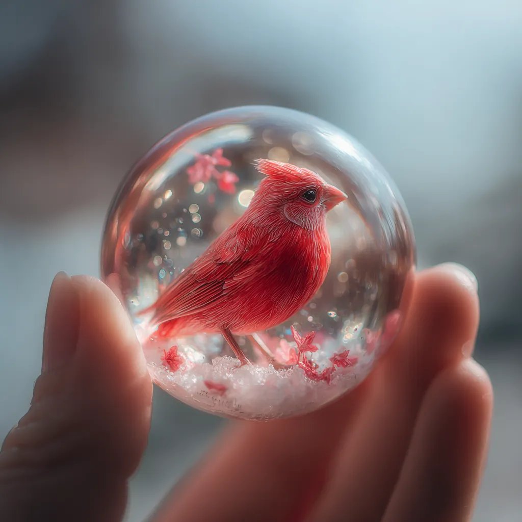CrystalCraft – Handcrafted Glass Marble Ornament