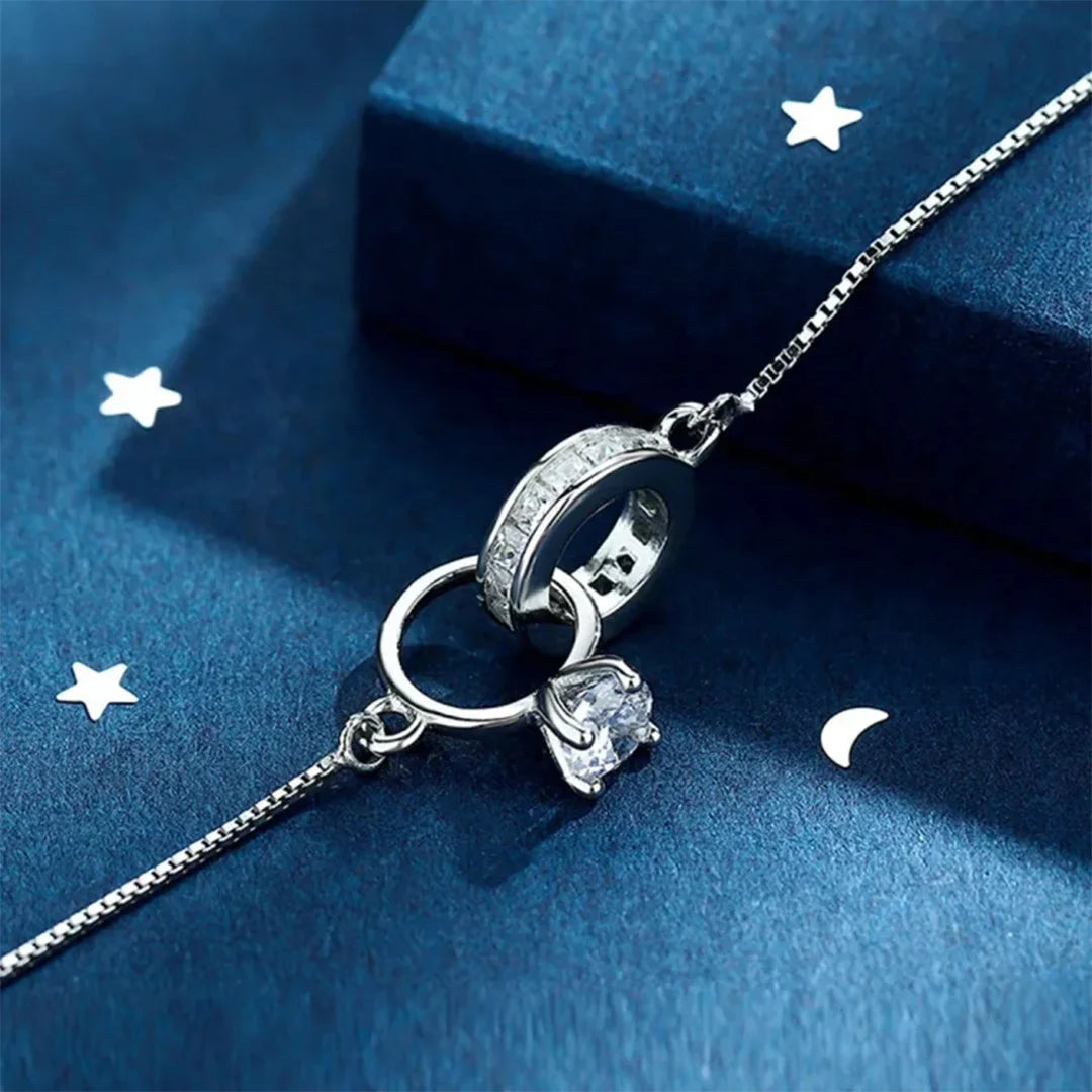 EternaHeart – Interlocking Diamond Bracelet