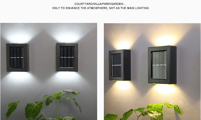 SunAura – Waterproof Solar Wall Decor Light