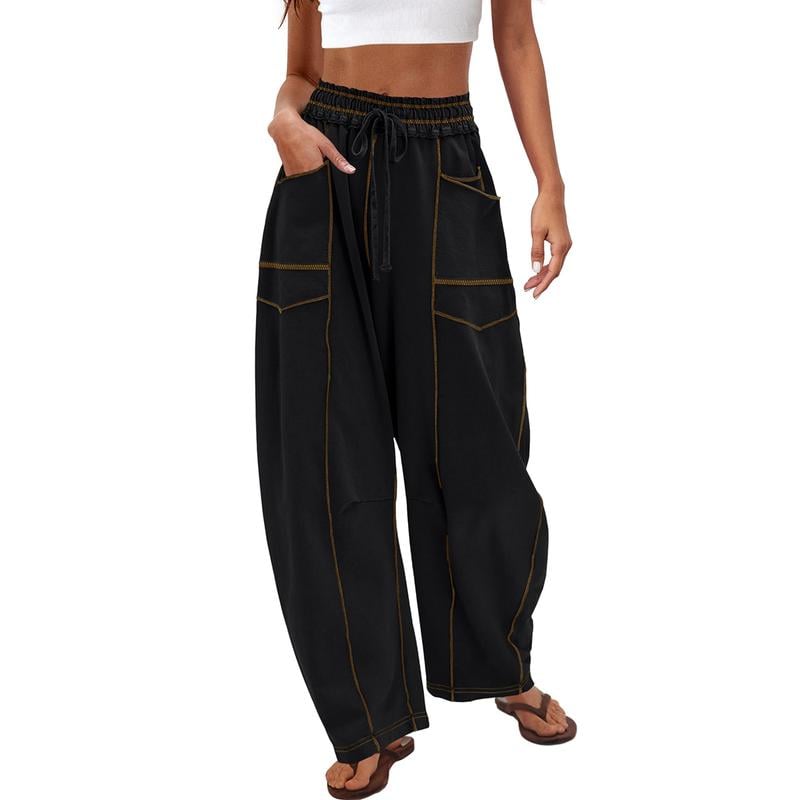 MoveLuxe | Relaxed Wide-Leg Drawstring Lounge Pants