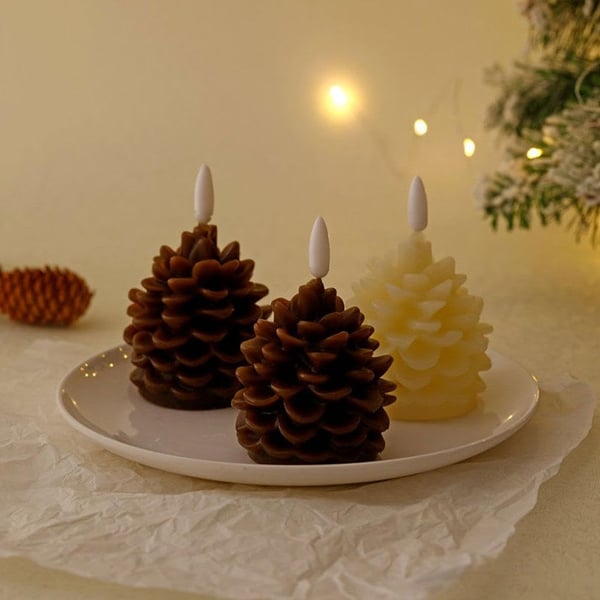 CozyCone – Battery Operated Pinecone Flameless Candles