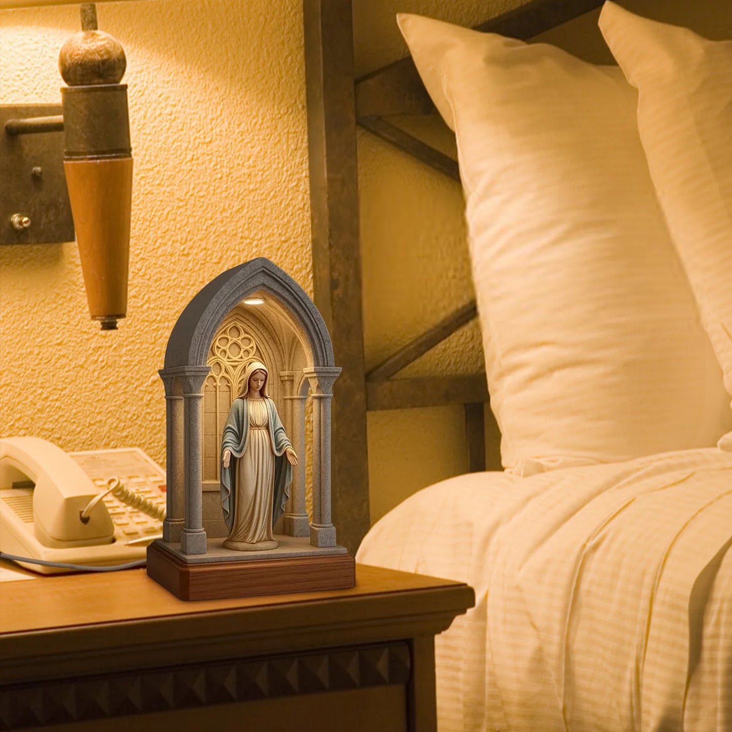 BlessedBeam – Virgin Mary Devotional LED Table Lamp