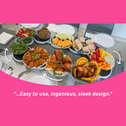 SpinServe – Rotating Dining Table Rack