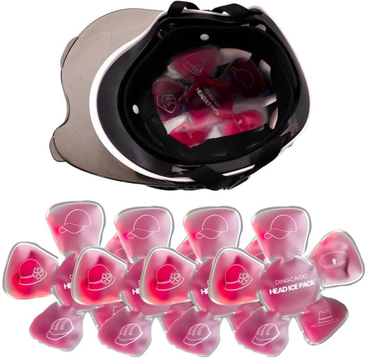 🔥LAST DAY 50% OFF - Head Ice Pack for Migraine & Sinus Relief – Hot & Cold Therapy Gel Pads (4 Count)