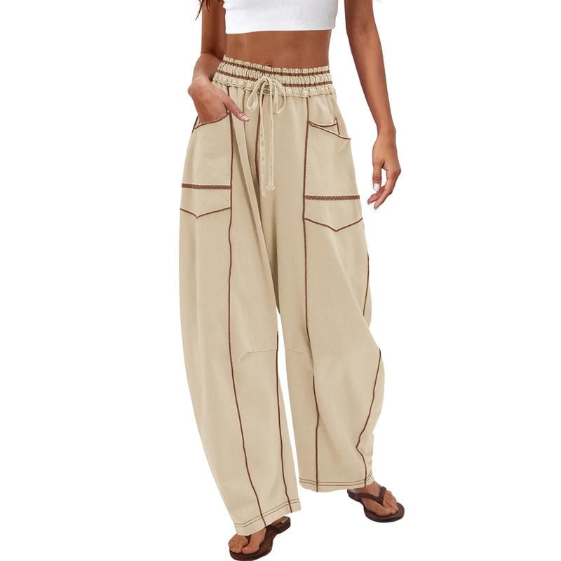 MoveLuxe | Relaxed Wide-Leg Drawstring Lounge Pants