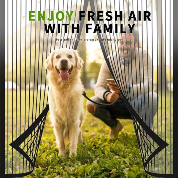 MagnaBreeze – Hands-Free Magnetic Screen Door