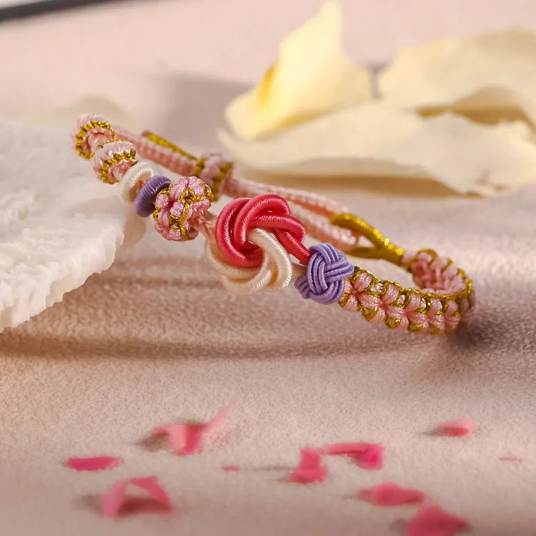 HeartBound – Peach Blossom Knot Bracelet