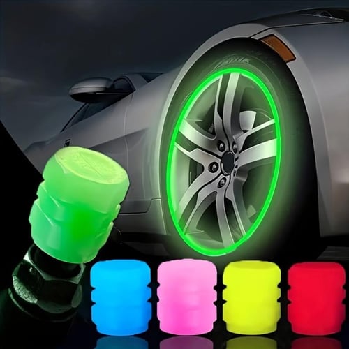 GlowRide - Fluorescent Wheel Valve Caps