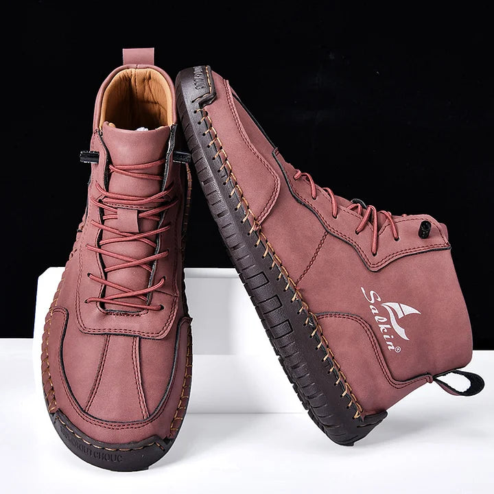 StrideRelief – Men’s Orthopedic Leather Boots