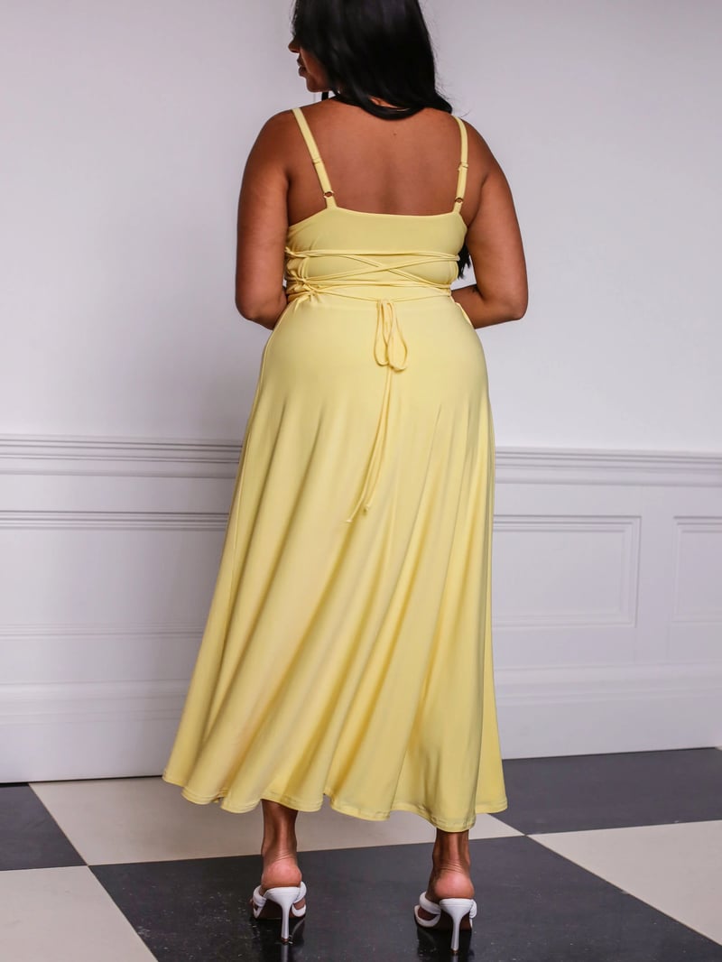 GlamLulah – Elegant Maxi Dress with Support