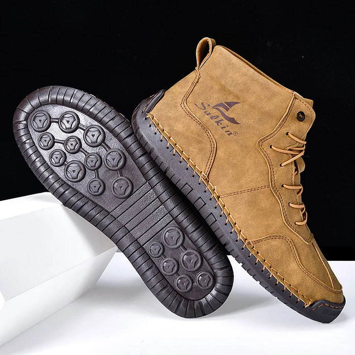 StrideRelief – Men’s Orthopedic Leather Boots