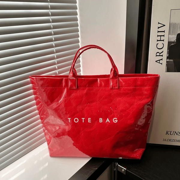 UrbanScript – Trendy Letter Print Tote Bag