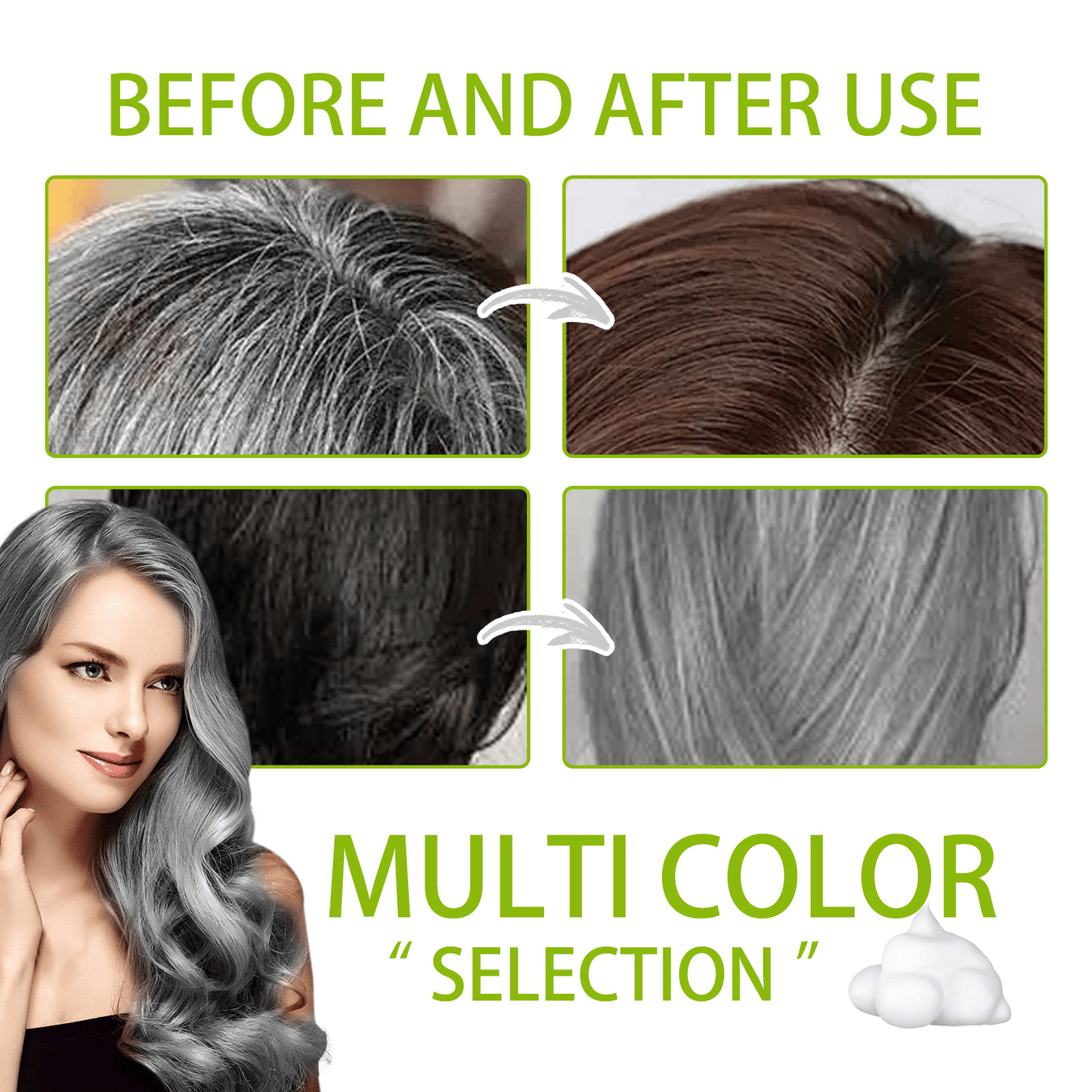 GrayAway – Plant-Based Hair Coloring Shampoo