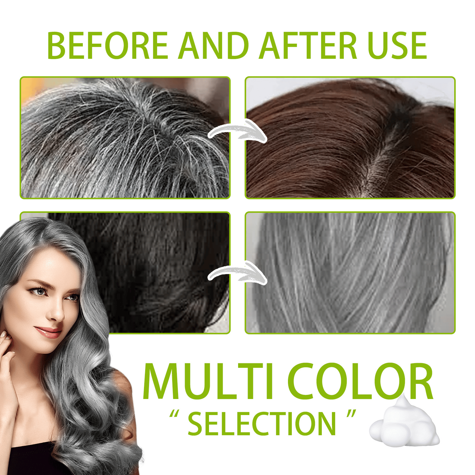 GrayAway – Plant-Based Hair Coloring Shampoo