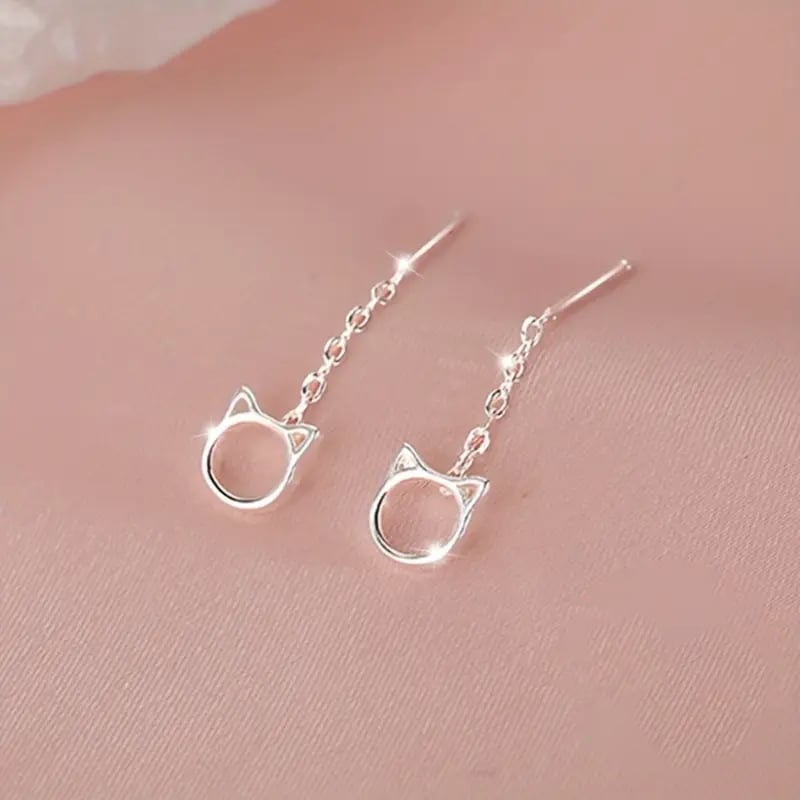 PurrLuxe – Hollow Cat Earrings