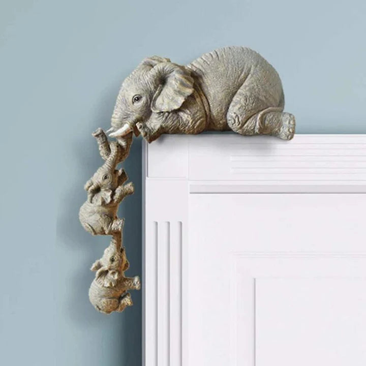 TrunkCharm – Handcrafted Elephant Sitter Decor