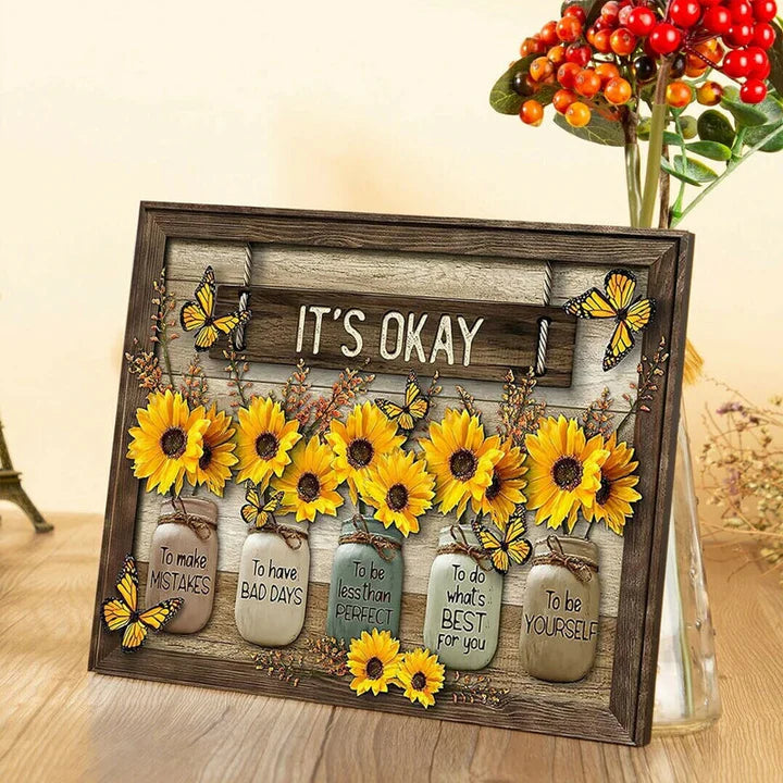 BloomFlight – Butterfly & Sunflower Wall Art