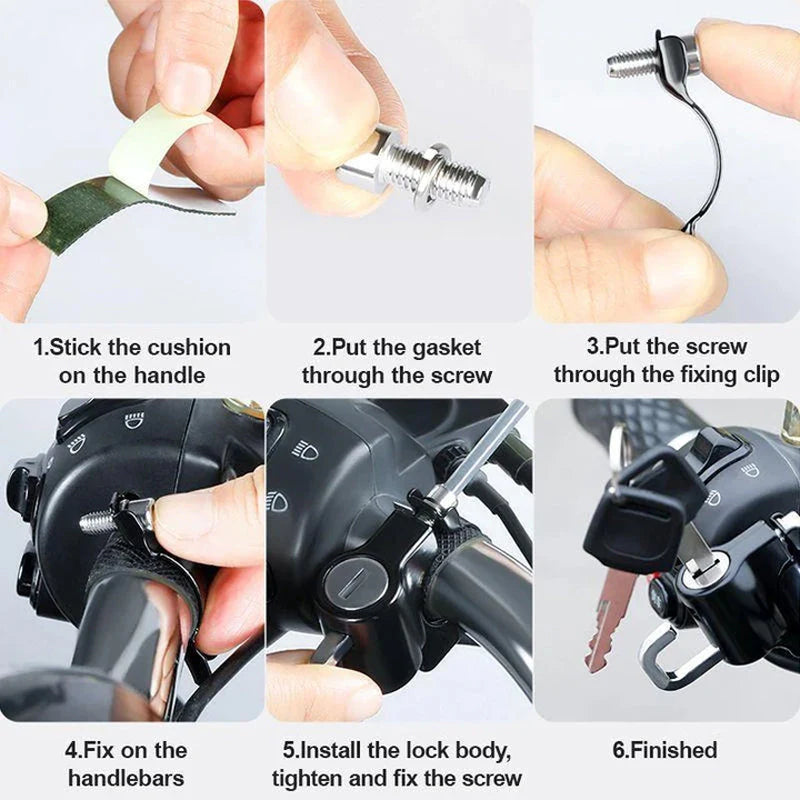 SteelGuard – Multifunctional Helmet Lock
