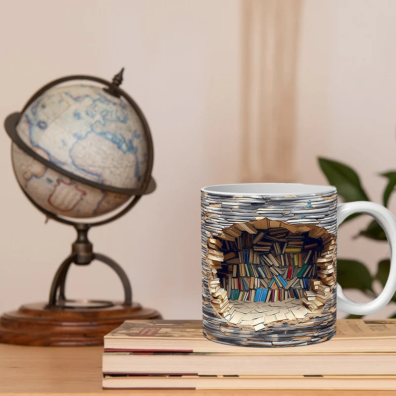 BookSip – 3D Bookshelf Mug