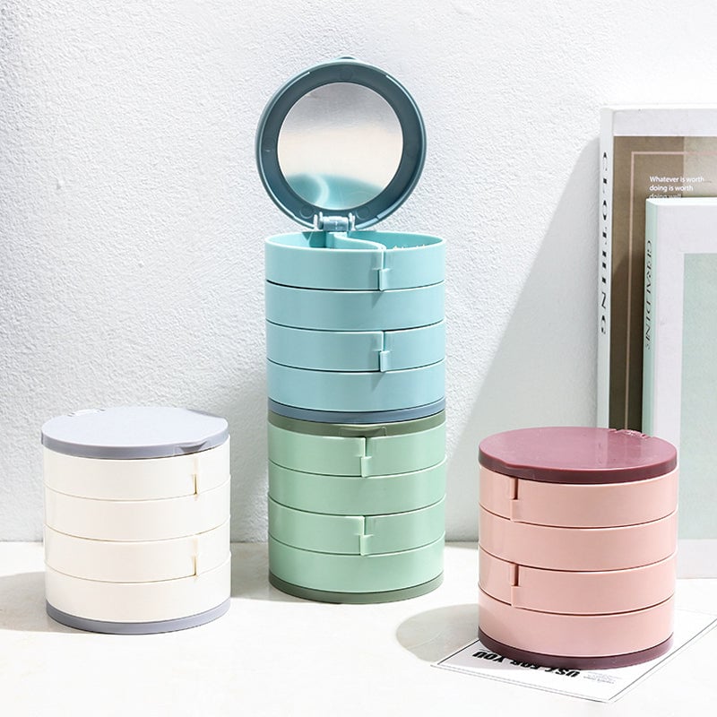 GleamVault – Rotating Jewelry Organizer