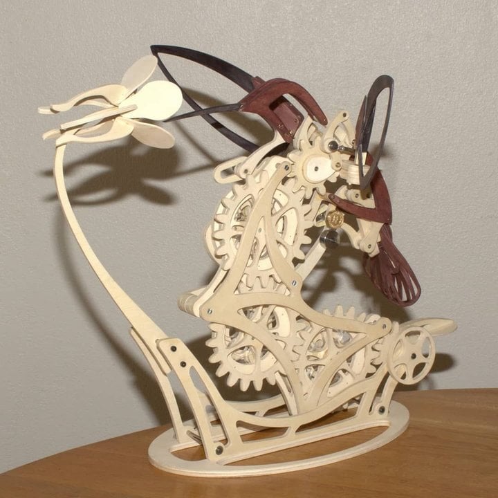 WoodWhirr – 3D Mechanical Wooden Hummingbird