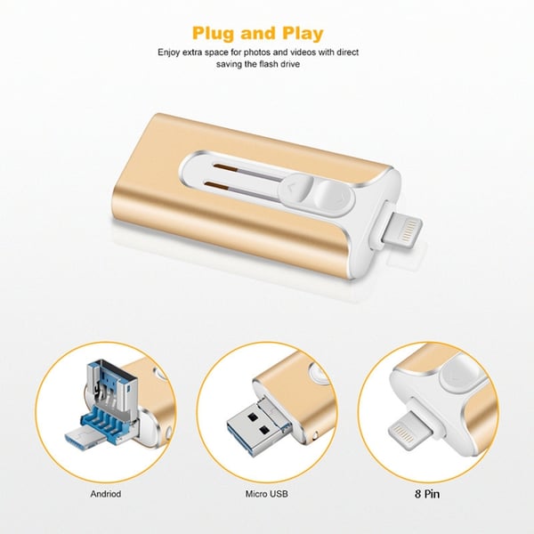 FlexiDrive – Mobile & Computer U-Disk with 4 Connectors