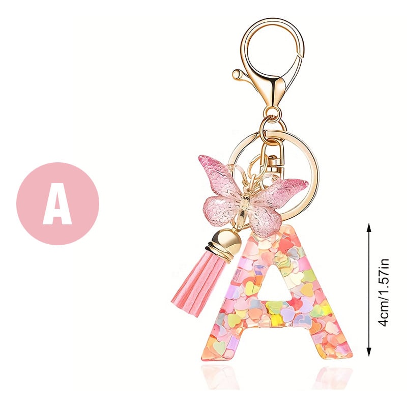 CharmKey – Personalized Initial Letter Keychain