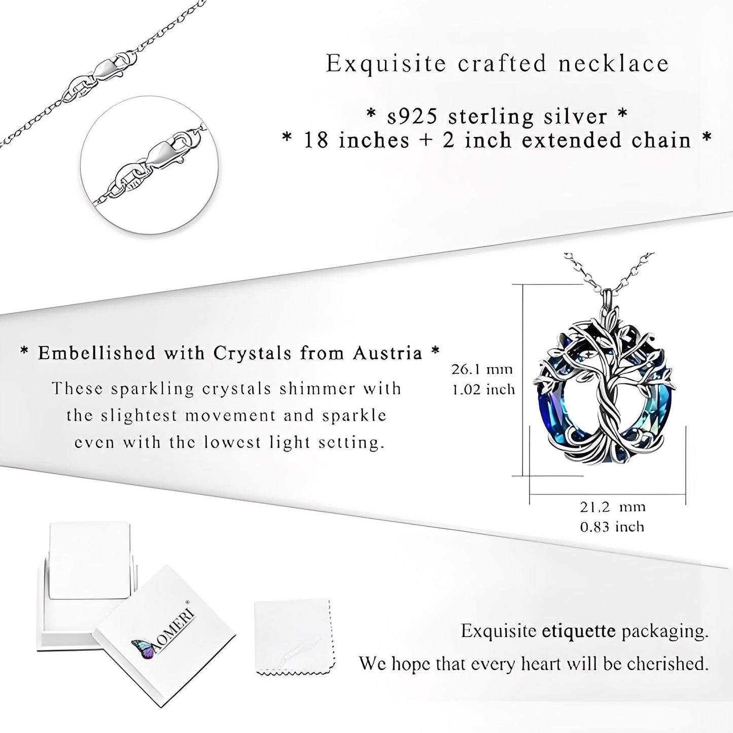 Evola - The Elegant Tree of Life Pendant for Every Journey