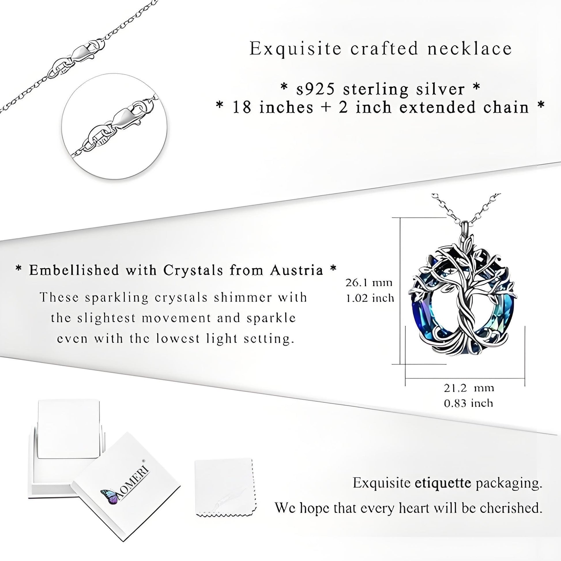 Evola - The Elegant Tree of Life Pendant for Every Journey
