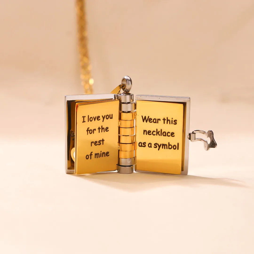 LoveChapter – Sentimental Book Necklace for Daughter