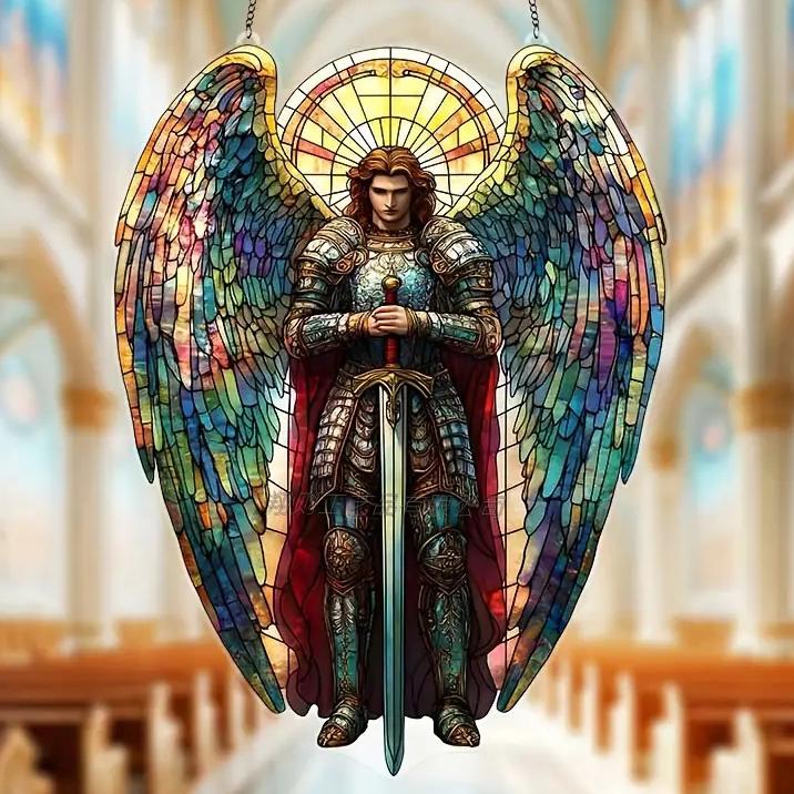 SacredWings - Michael Archangel Stained Ornament