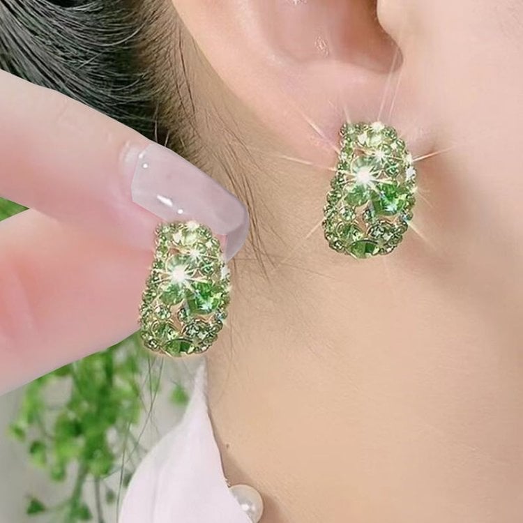 EternaGlint – Sparkling Lab Diamond Hoops